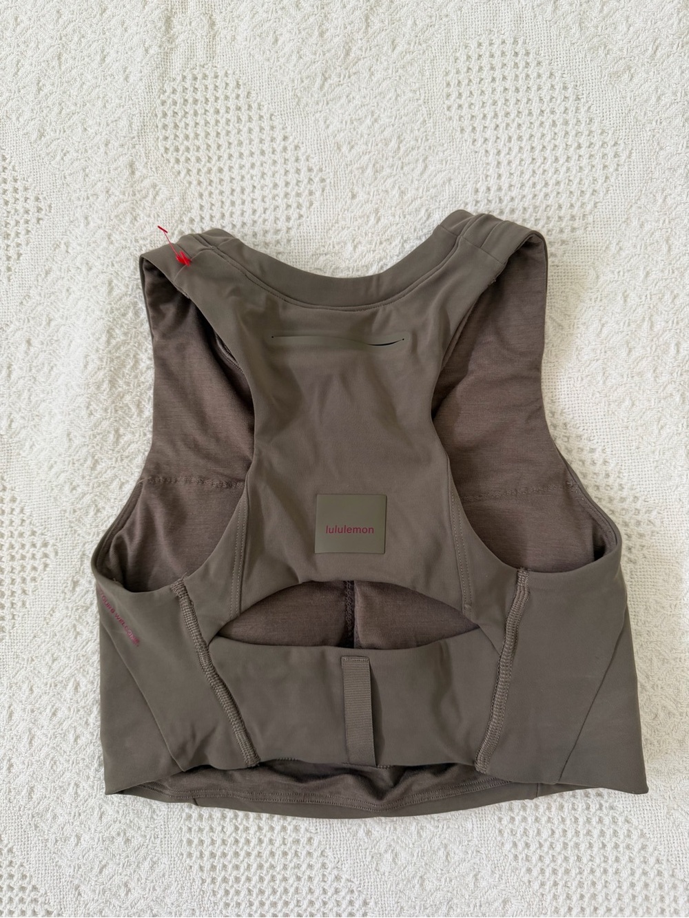 lululemon athletica Olive Green Racerback Crop Top